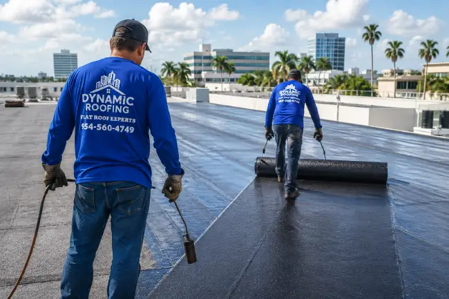 Modified bitumen roofing